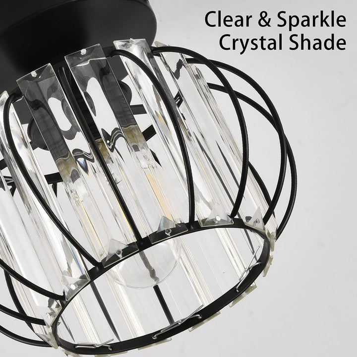 Crystal Ceiling Lamp with Gold Base Kalsten