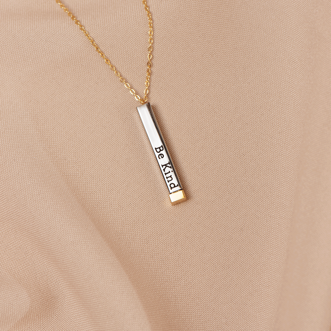 Kalsten | Be Kind...of a bi♡ch - Hidden Message Necklace