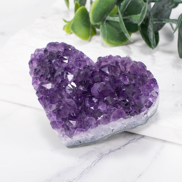 Amethyst Heart Cluster