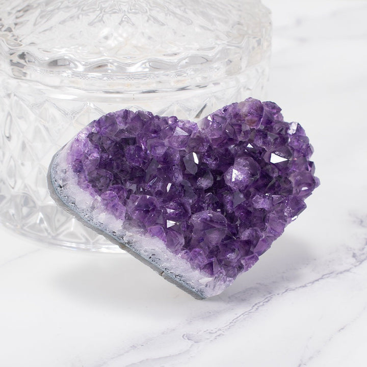 Amethyst Heart Cluster
