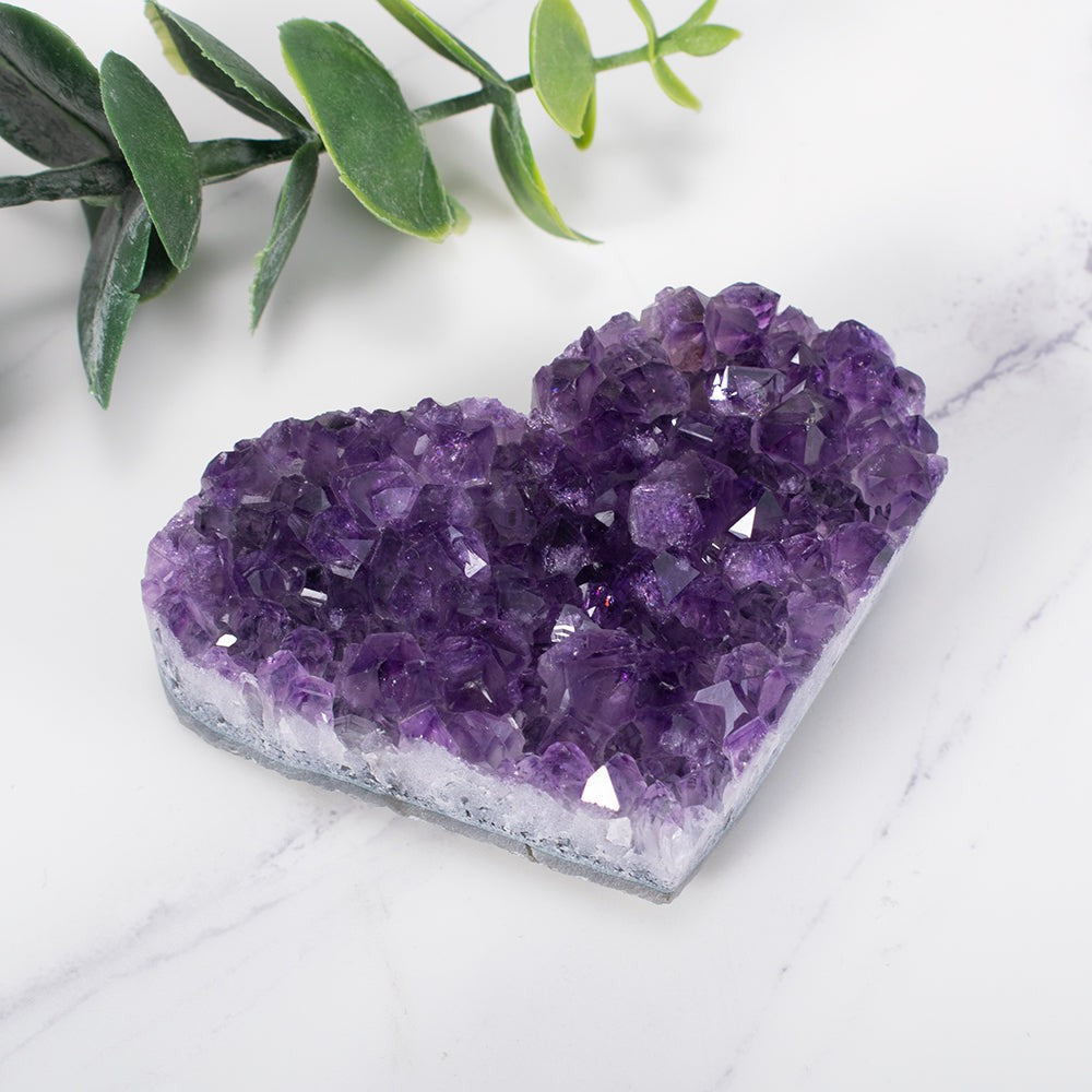 Amethyst Heart Cluster