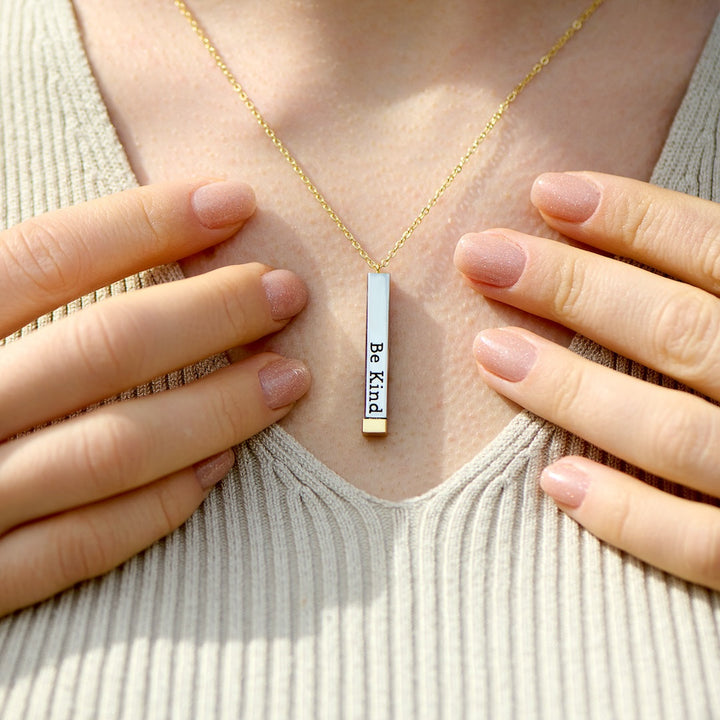 Kalsten | Be Kind...of a bi♡ch - Hidden Message Necklace