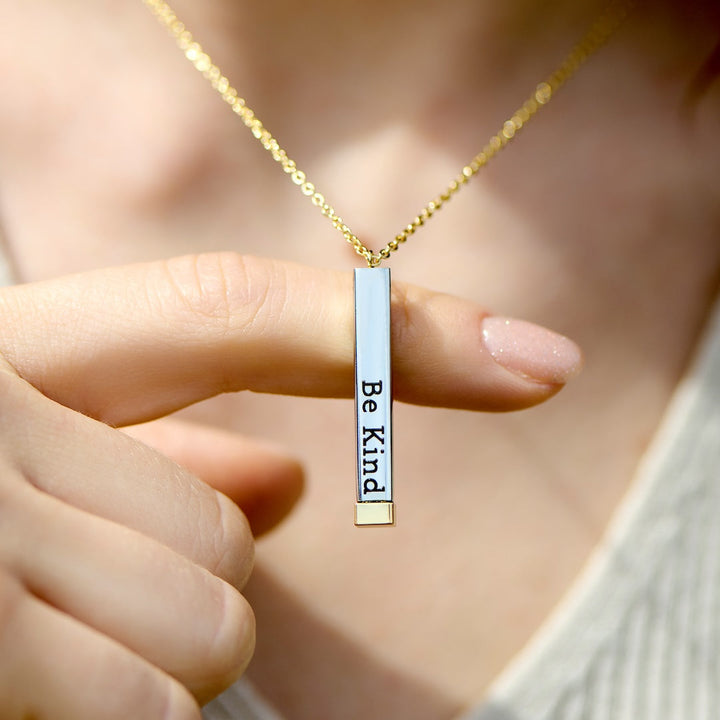 Kalsten | Be Kind...of a bi♡ch - Hidden Message Necklace