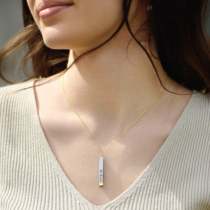 Kalsten | Be Kind...of a bi♡ch - Hidden Message Necklace