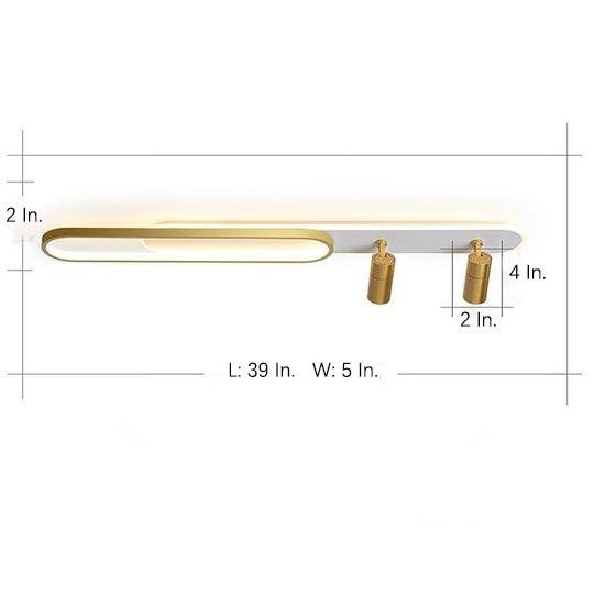 Spotlight Rectangles Metal Modernist Style Design Flush Mount Lighting LED Ceiling Light | Kalsten