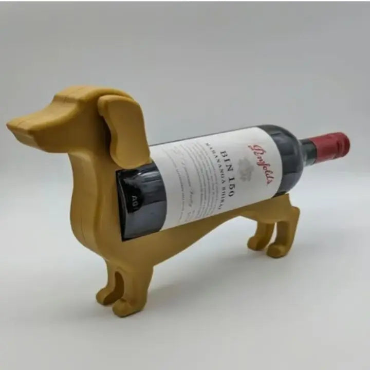 Kalsten | Dachshund Wine Bottle Holder – Unique, Decorative Wine Holder