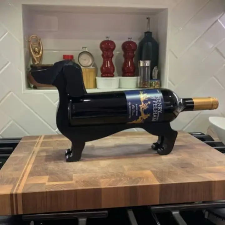 Kalsten | Dachshund Wine Bottle Holder – Unique, Decorative Wine Holder