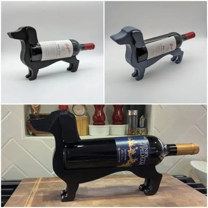 Kalsten | Dachshund Wine Bottle Holder – Unique, Decorative Wine Holder