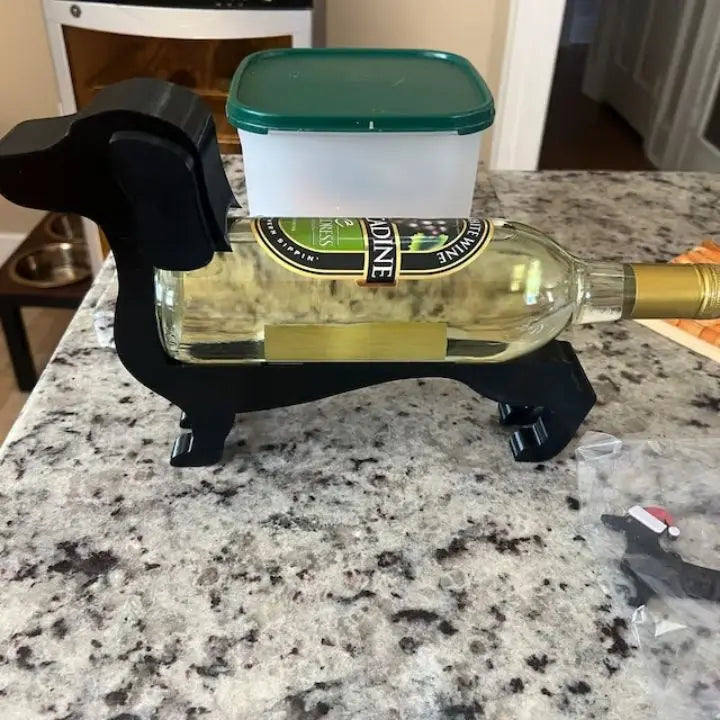 Kalsten | Dachshund Wine Bottle Holder – Unique, Decorative Wine Holder