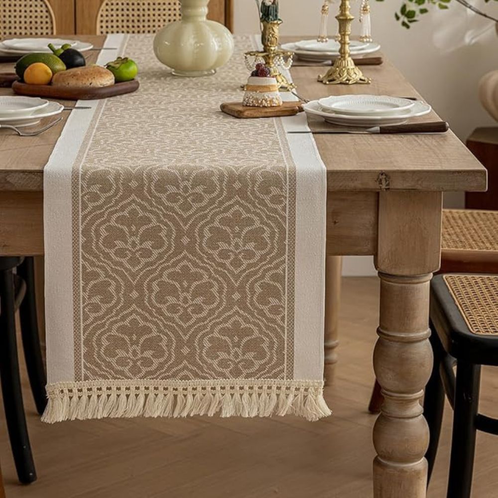 Kalsten | Damask Dune Table Runner