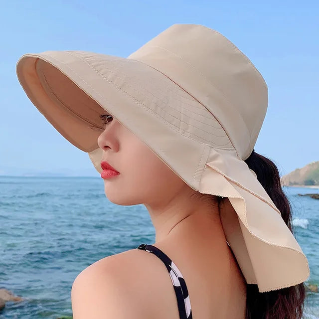 Kalsten | SUNNY | Women's Sun Hat for the Sun | Wide Brim UV Neck Protection | Solar Beach Hat Women