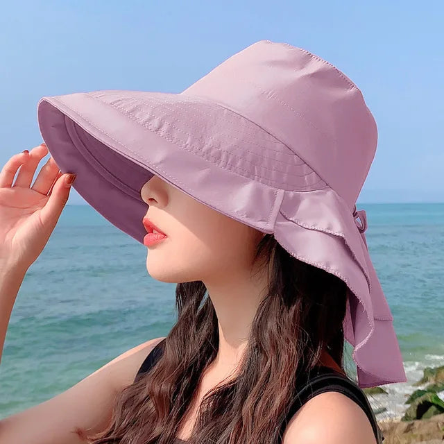 Kalsten | SUNNY | Women's Sun Hat for the Sun | Wide Brim UV Neck Protection | Solar Beach Hat Women