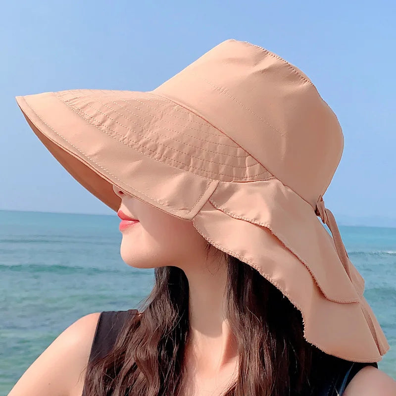 Kalsten | SUNNY | Women's Sun Hat for the Sun | Wide Brim UV Neck Protection | Solar Beach Hat Women