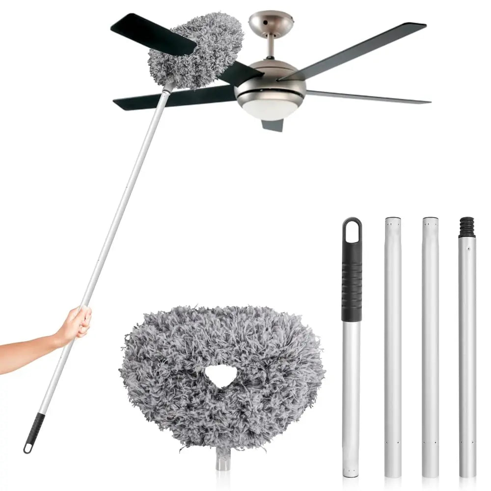 BowLift | Ceiling Fan Dust Brush with Telescopic Pole – Effortless Cleaning of High Areas