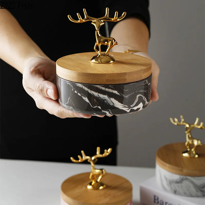 HertGlow Ceramic Ashtray – Stylish deer design for desk and living room | Kalsten