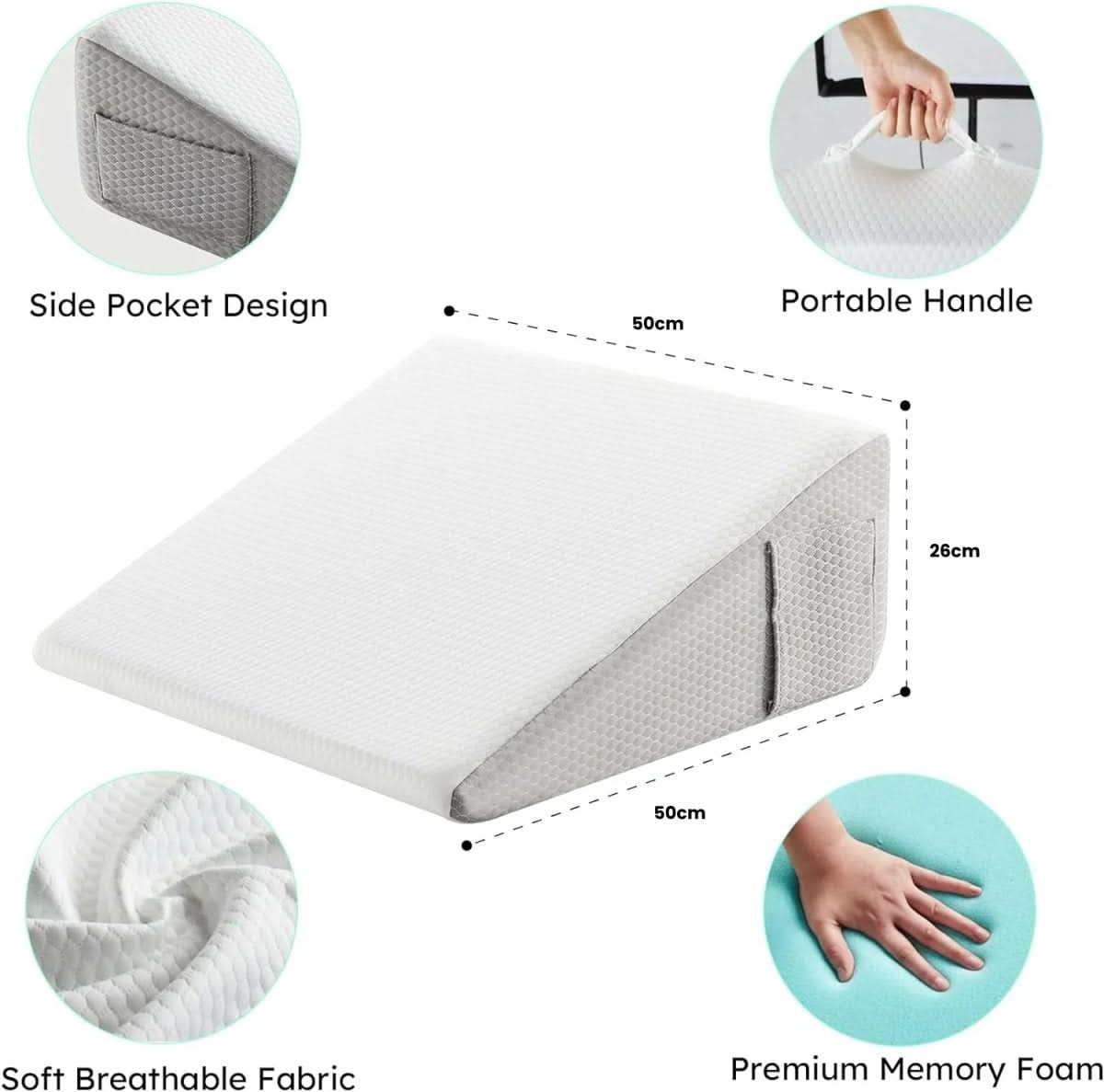 Skanto | Slanted Wedge Pillow for Comfort & Support