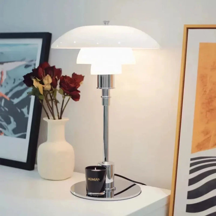 Nordic desk lamp made of glass – Minimalist LED desk light, modern and elegant, ideal for office and living spaces | Kalsten