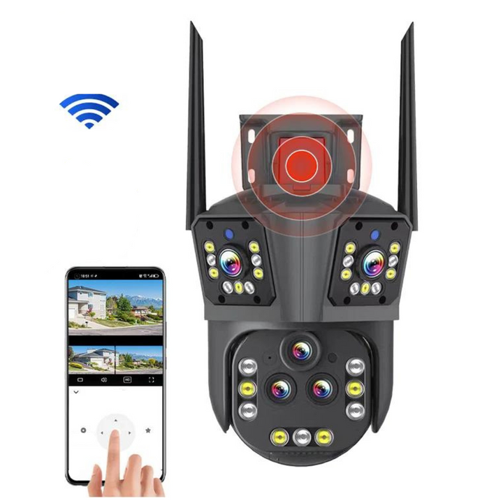 DualGuard Ultra 10K – 20MP Surveillance Camera with 5 Lenses and 20x Zoom | Kalsten