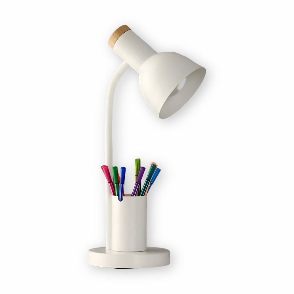 Modern LED Table Lamp with Pen Holder | Kalsten