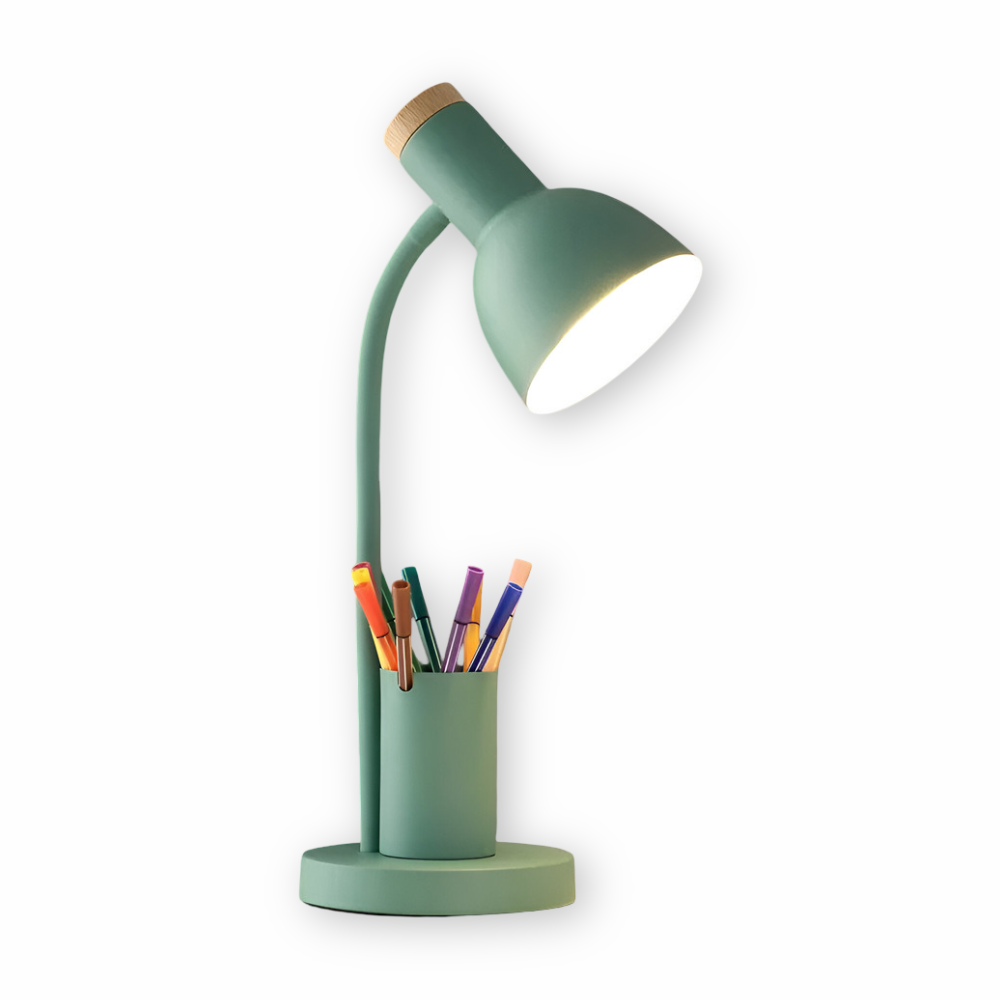 Modern LED Table Lamp with Pen Holder | Kalsten