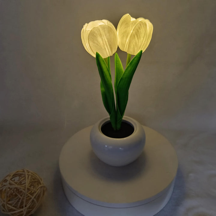 Kalsten | Modern Creative Simulation Tulip Peony LED Night Light Table Lamp