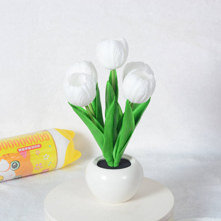 Kalsten | Modern Creative Simulation Tulip Peony LED Night Light Table Lamp