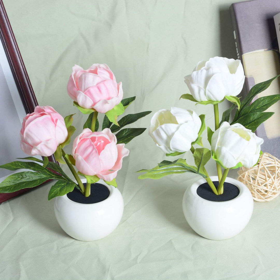 Kalsten | Modern Creative Simulation Tulip Peony LED Night Light Table Lamp