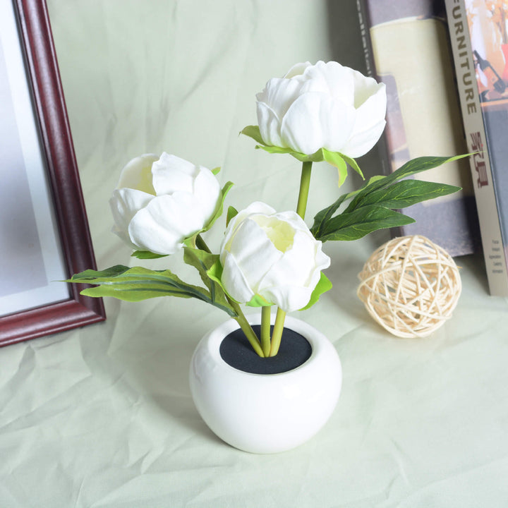 Kalsten | Modern Creative Simulation Tulip Peony LED Night Light Table Lamp