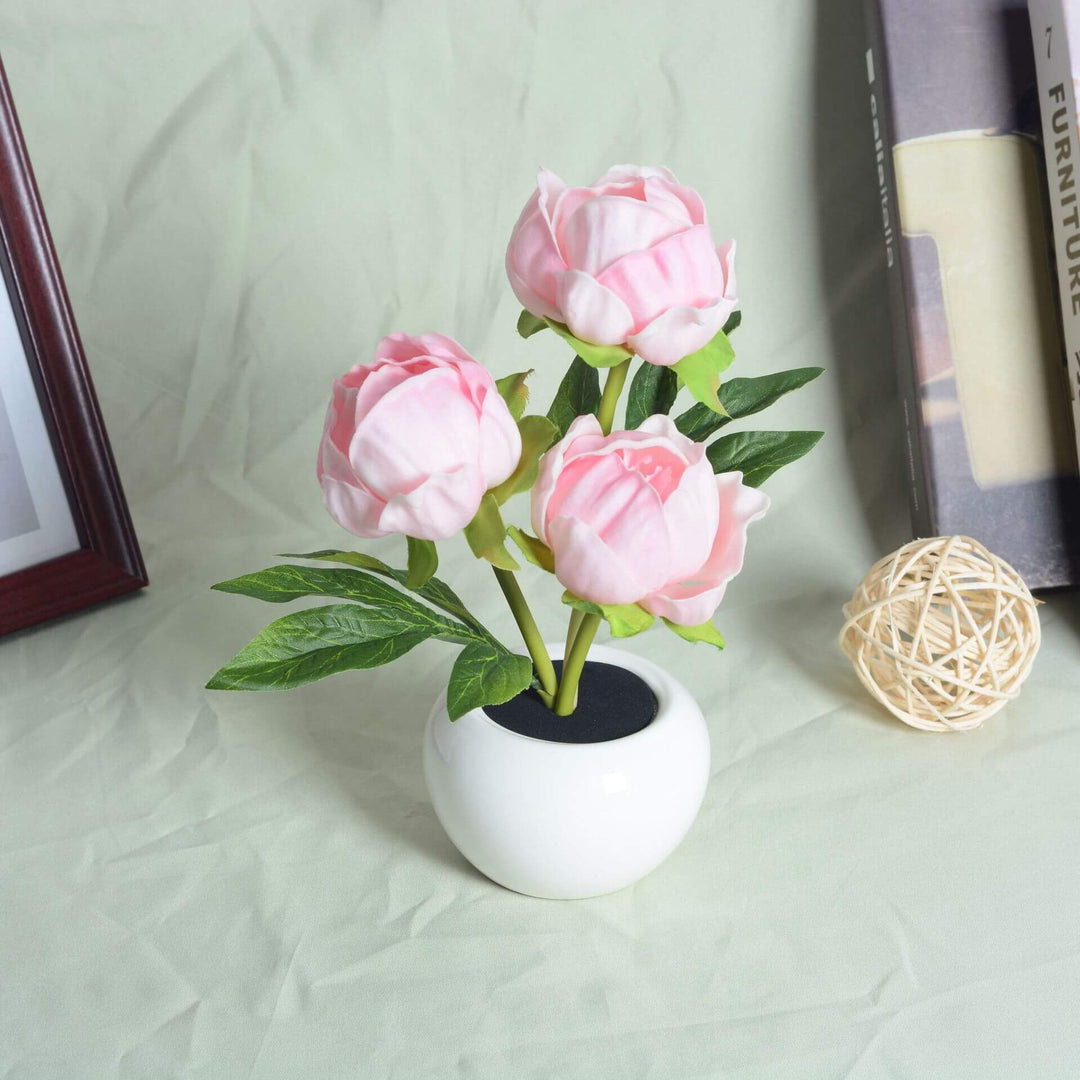 Kalsten | Modern Creative Simulation Tulip Peony LED Night Light Table Lamp