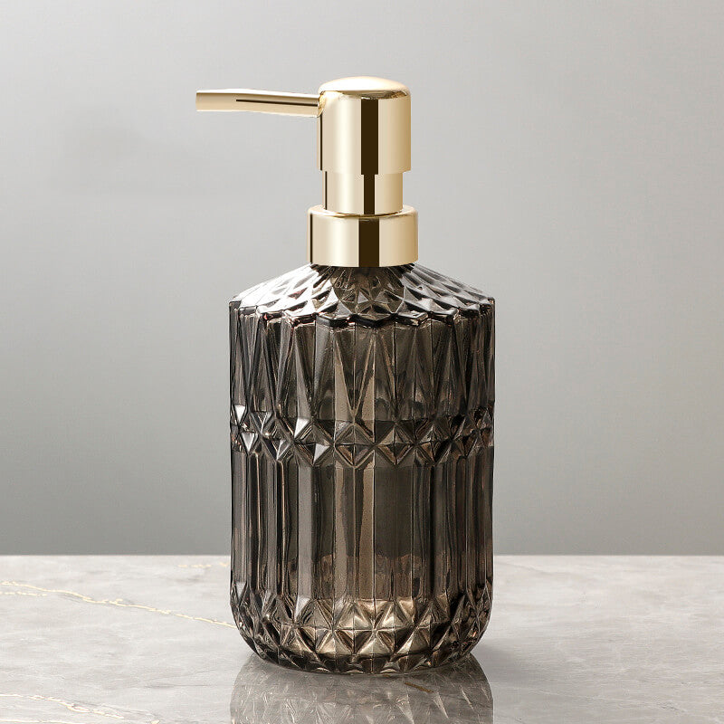 Kalsten | Diamond Pattern Glass Soap Dispenser