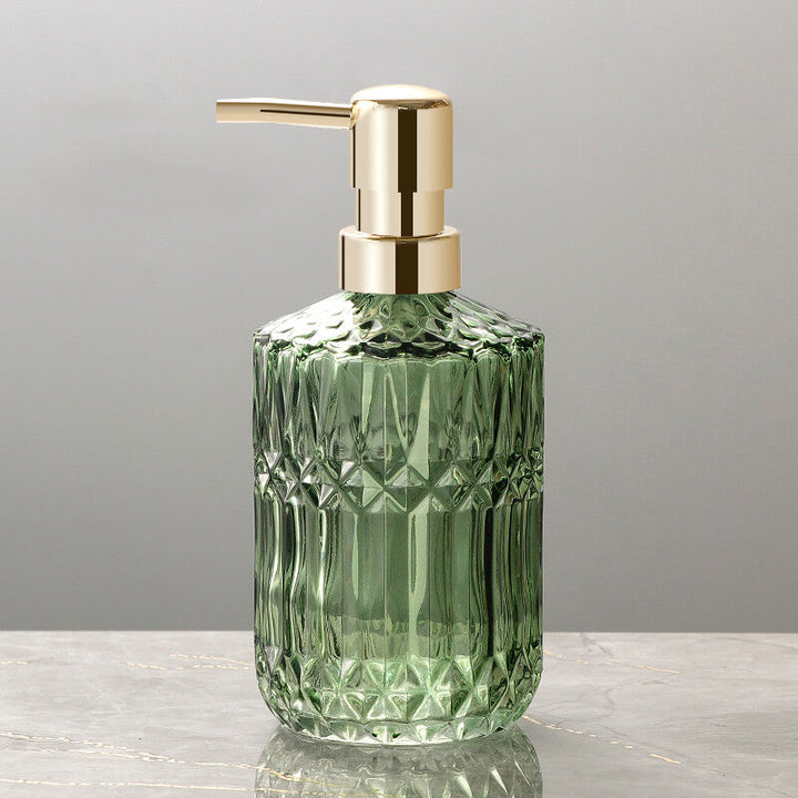 Kalsten | Diamond Pattern Glass Soap Dispenser