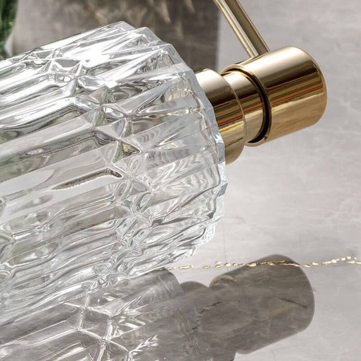 Kalsten | Diamond Pattern Glass Soap Dispenser
