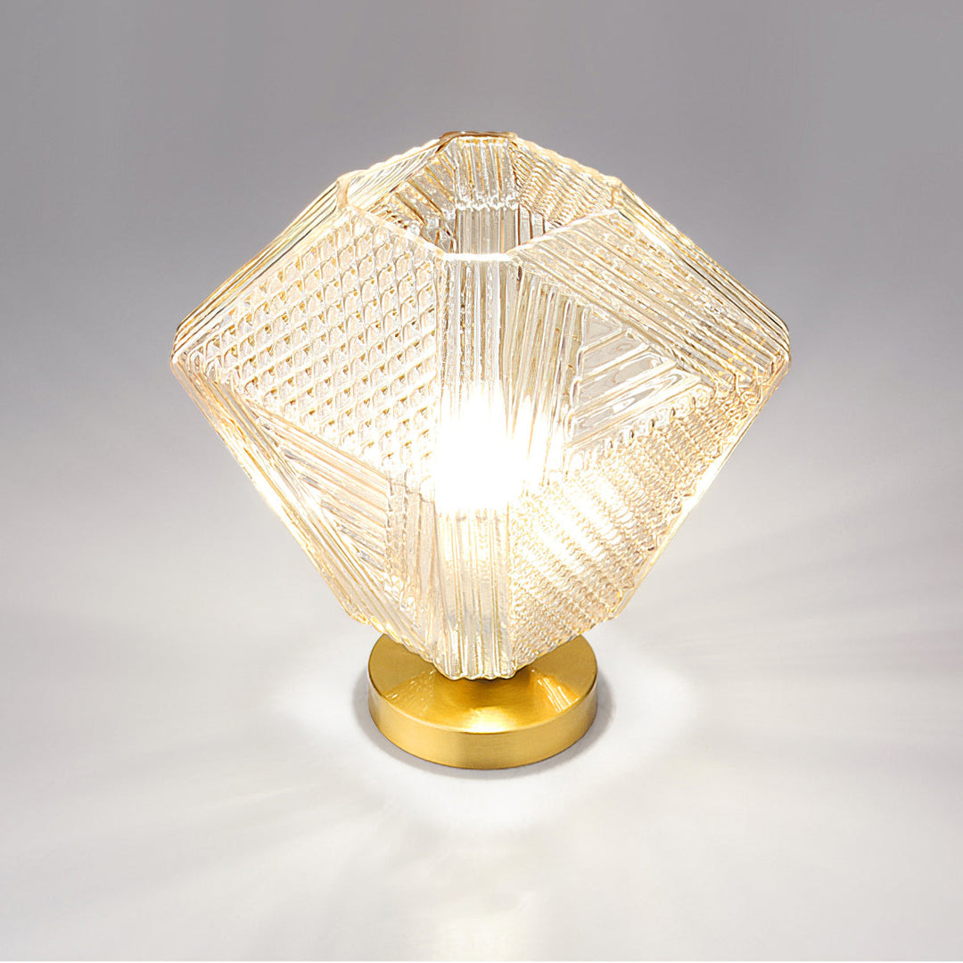 Ceiling Light Brass Diamond Cut 5.9 in Indoor Dining Room Living Room Bedroom Fixture Decorative Pendant | Kalsten