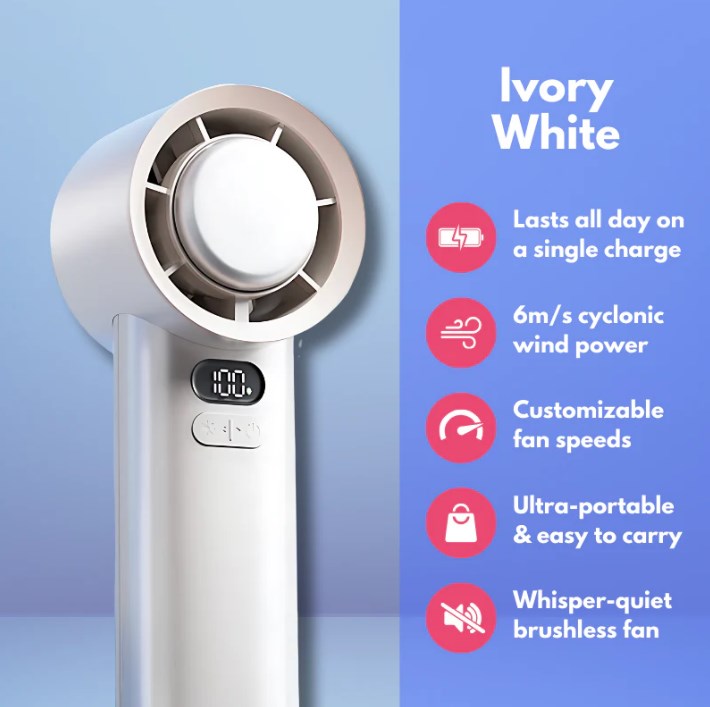 Portable Handheld Cyclone Fan | Kalsten