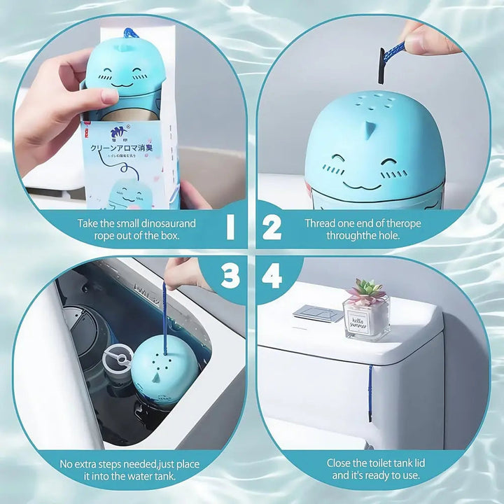 Kalsten | Dino Toilet Cleaner & Fragrance Stone – Cleans automatically with every flush