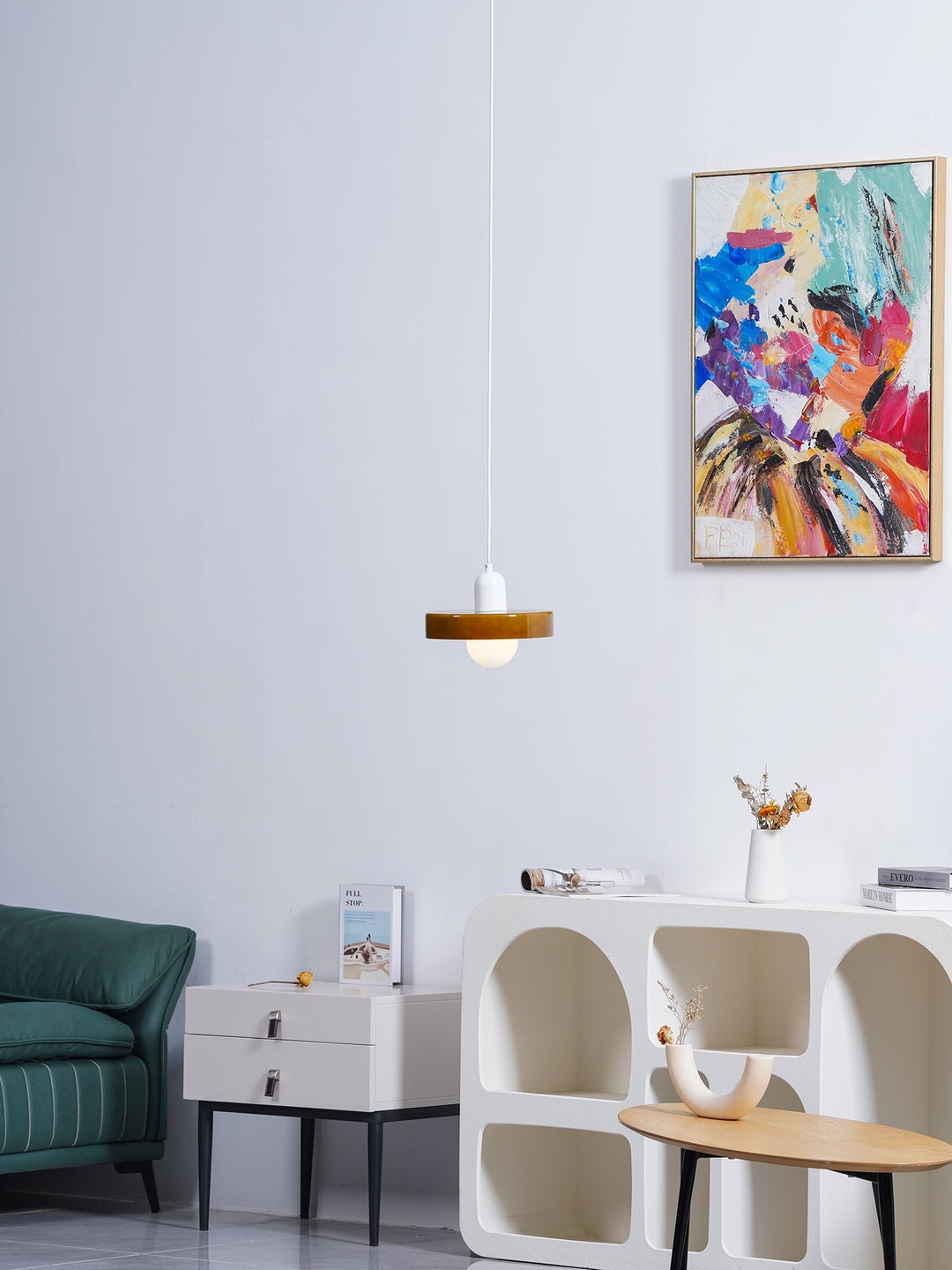 Ceiling Light Glass 9.8 in Ambient Indoor LED Dining Room Living Room Fixture | Kalsten
