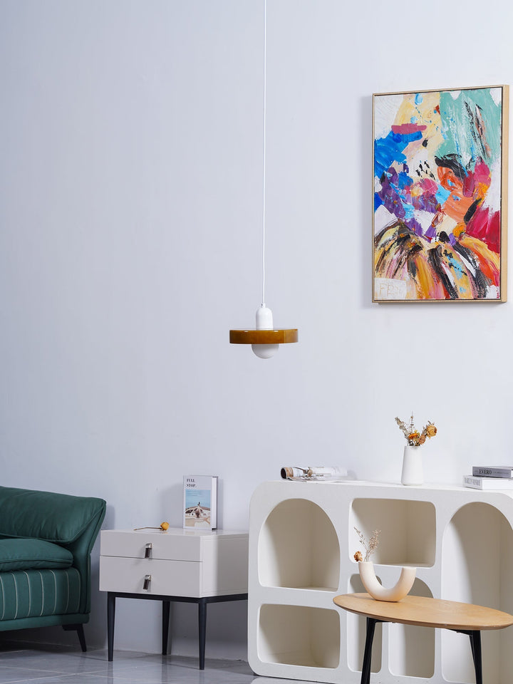 Ceiling Light Glass 9.8 in Ambient Indoor LED Dining Room Living Room Fixture | Kalsten