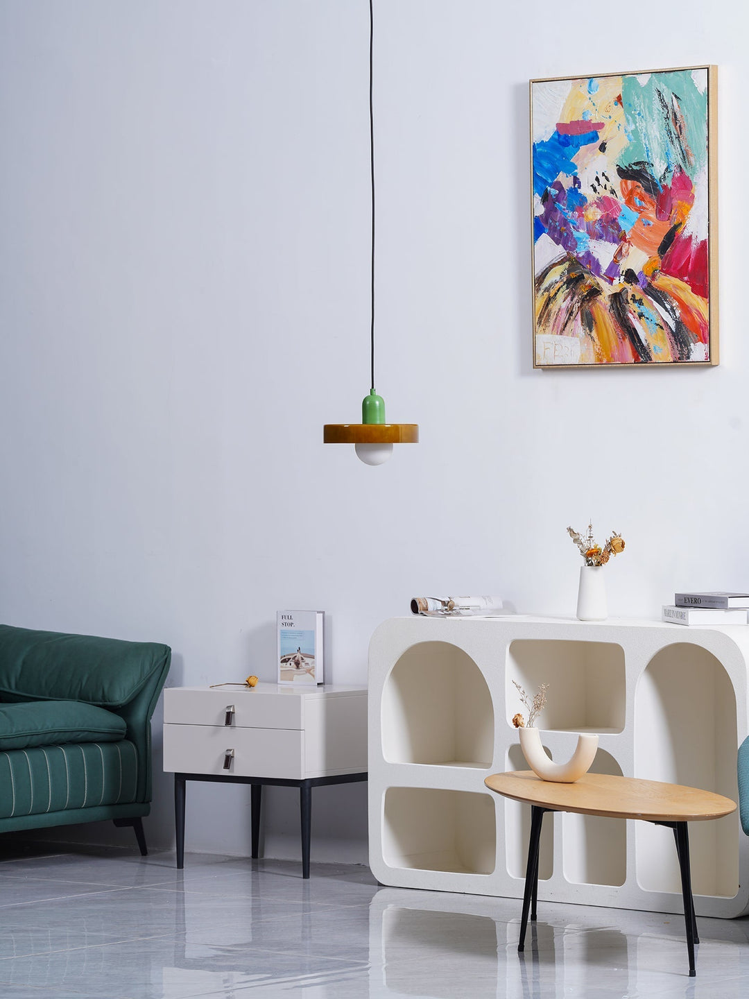 Ceiling Light Glass 9.8 in Ambient Indoor LED Dining Room Living Room Fixture | Kalsten