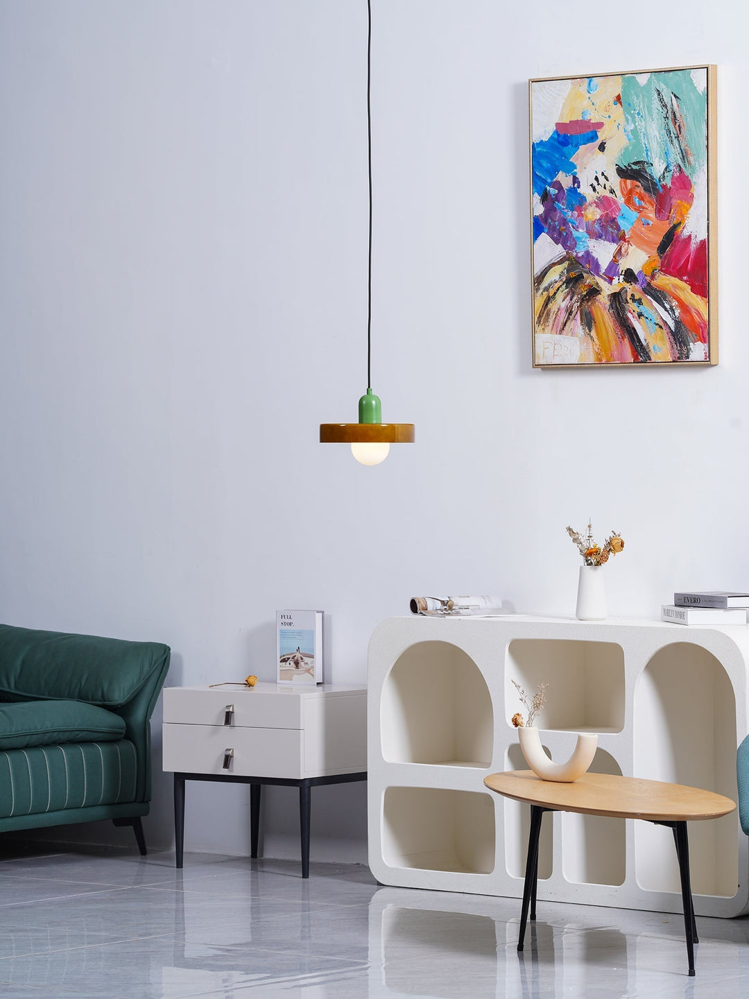 Ceiling Light Glass 9.8 in Ambient Indoor LED Dining Room Living Room Fixture | Kalsten