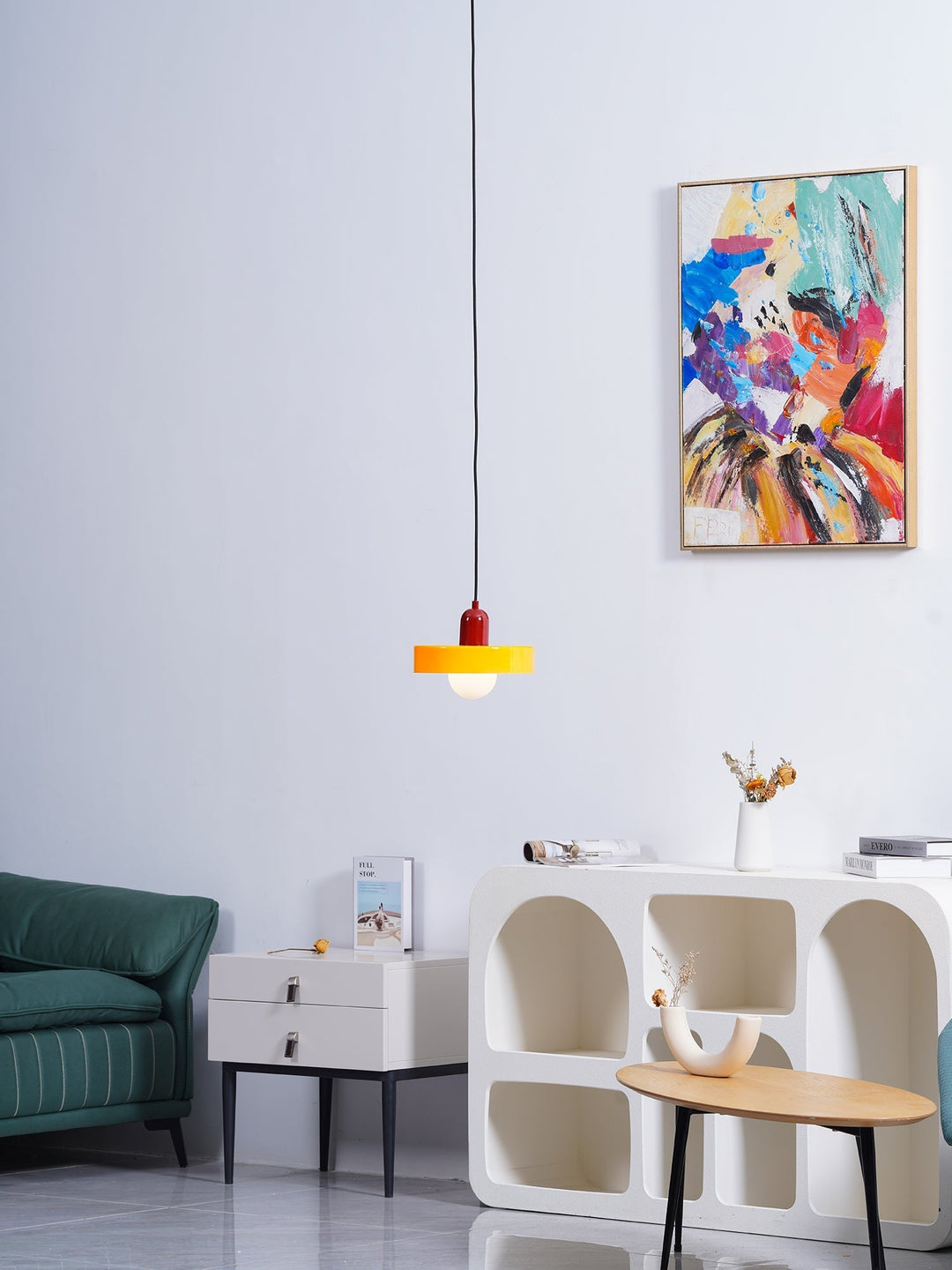 Ceiling Light Glass 9.8 in Ambient Indoor LED Dining Room Living Room Fixture | Kalsten