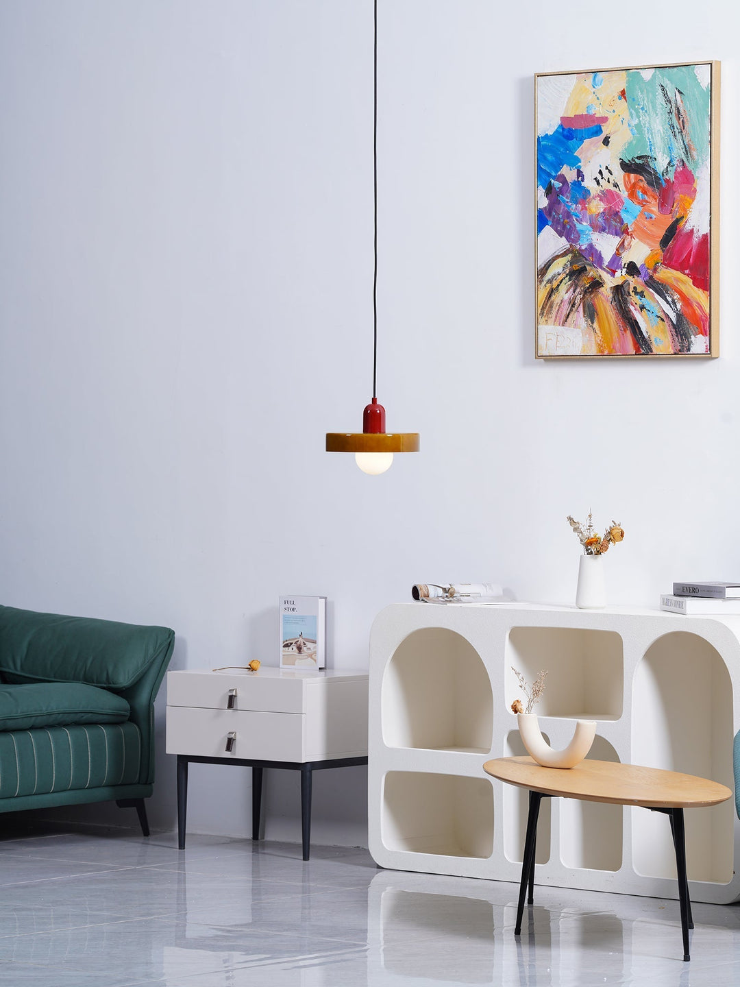 Ceiling Light Glass 9.8 in Ambient Indoor LED Dining Room Living Room Fixture | Kalsten