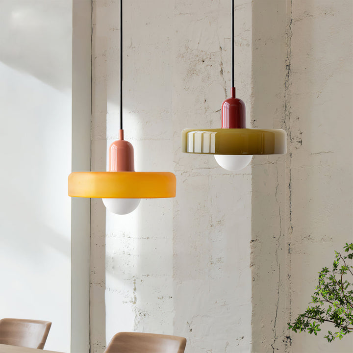 Ceiling Light Glass 9.8 in Ambient Indoor LED Dining Room Living Room Fixture | Kalsten