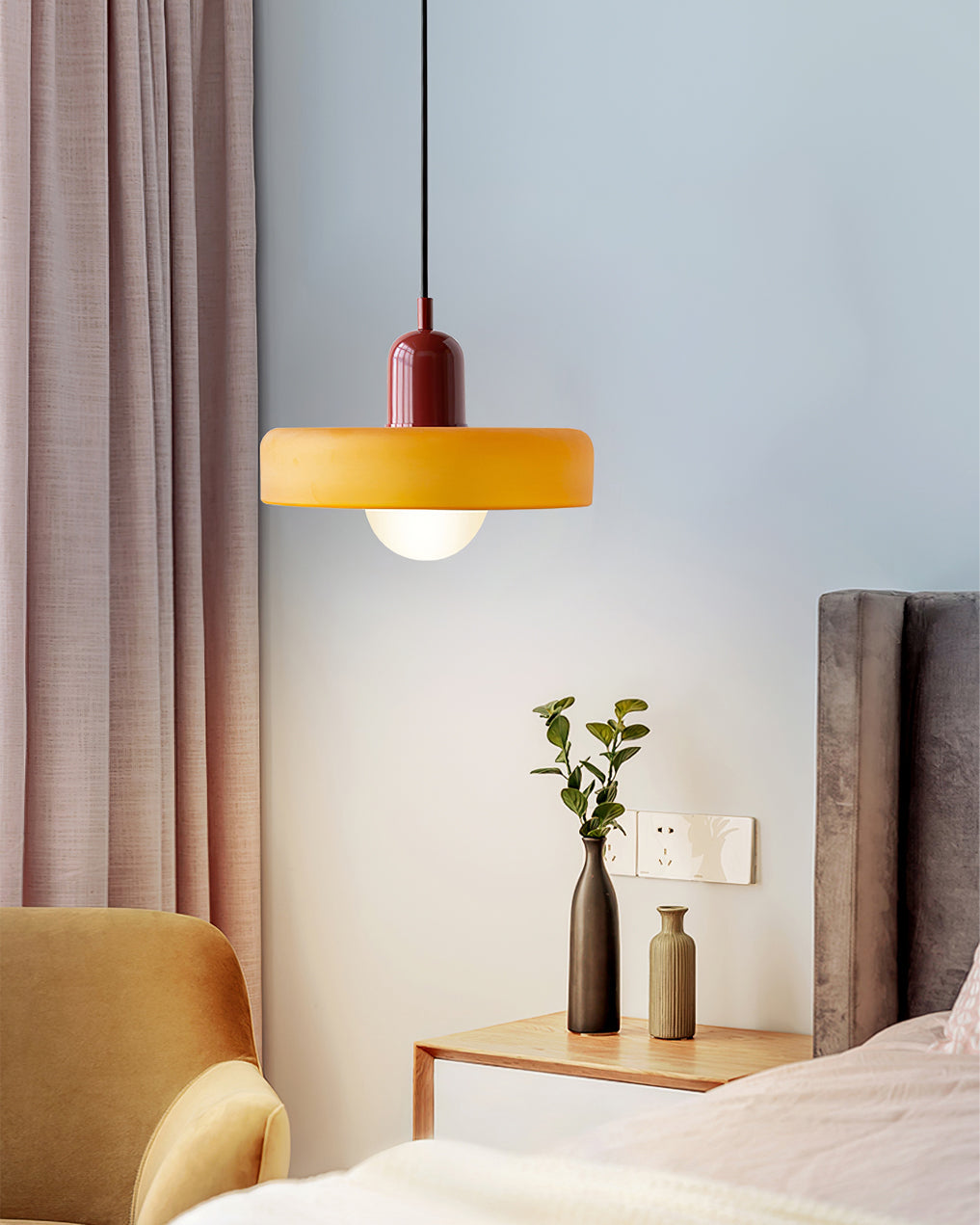 Ceiling Light Glass 9.8 in Ambient Indoor LED Dining Room Living Room Fixture | Kalsten