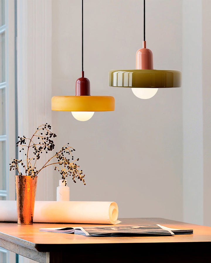 Ceiling Light Glass 9.8 in Ambient Indoor LED Dining Room Living Room Fixture | Kalsten