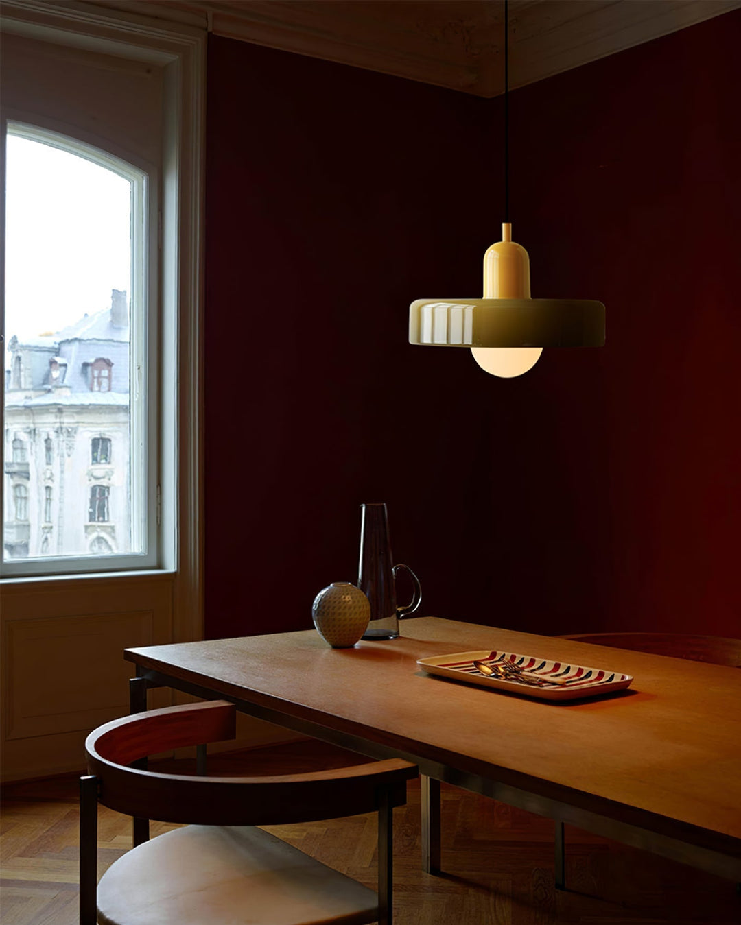 Ceiling Light Glass 9.8 in Ambient Indoor LED Dining Room Living Room Fixture | Kalsten