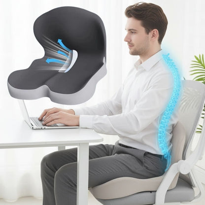 BowLift | All-in-One Orthopedic Memory Foam Seat - Cushion Seat and Back Cushion for Pain Relief and Comfort