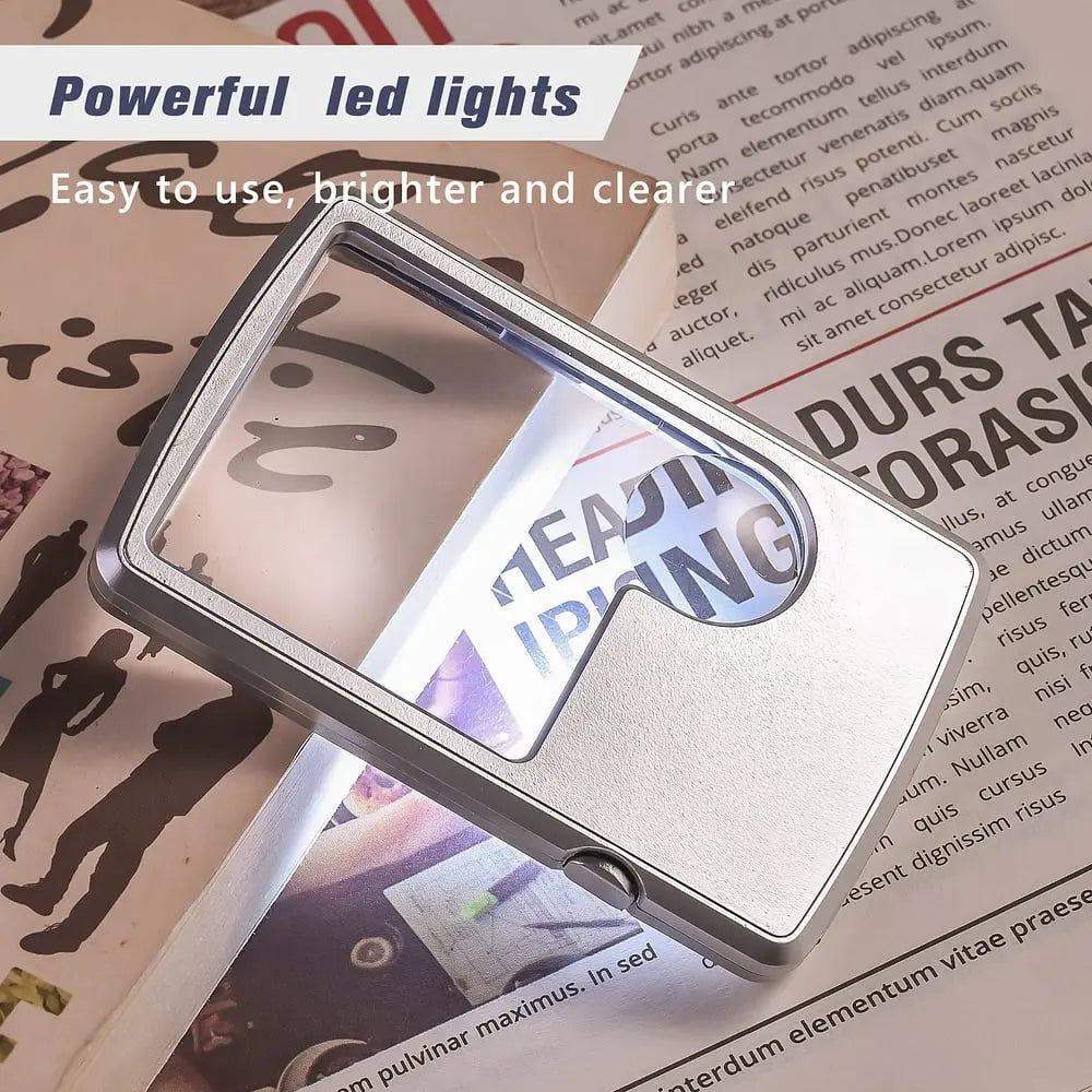 Kalsten | Double Lens Magnifier with LED Lighting – Compact and Pocket-Friendly