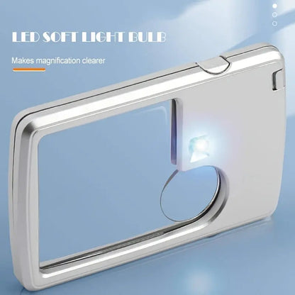 BowLift | Double Lens Magnifier with LED Lighting – Compact and Pocket-Friendly