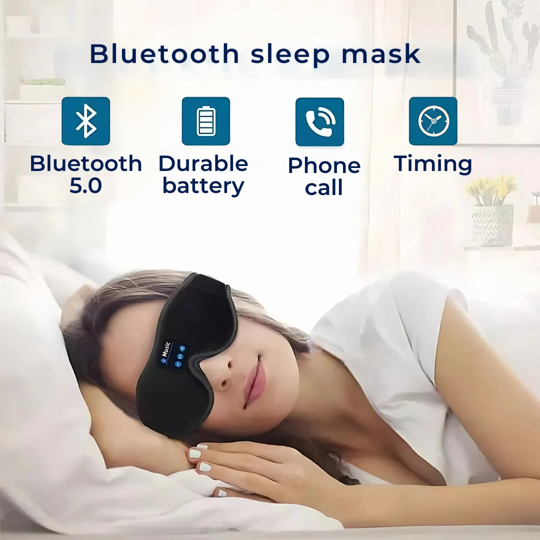 DreamSounds Bluetooth Sleeping Mask with Built-in Headphones | for Travel - Meditation - Light Blocking Comfort Kalsten