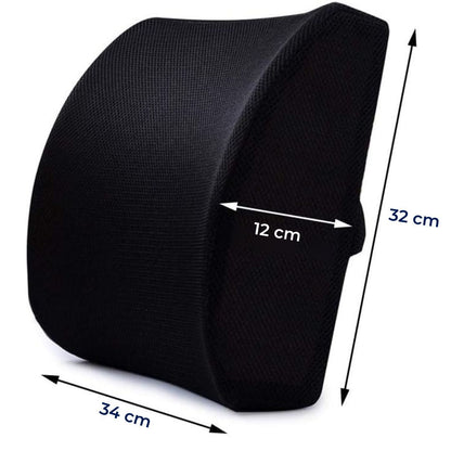 DriveEase | Lumbar Support Pillow for Car - Memory Foam Relief - Breathable Mesh - Ideal for Commuting and Long Drives Karnz